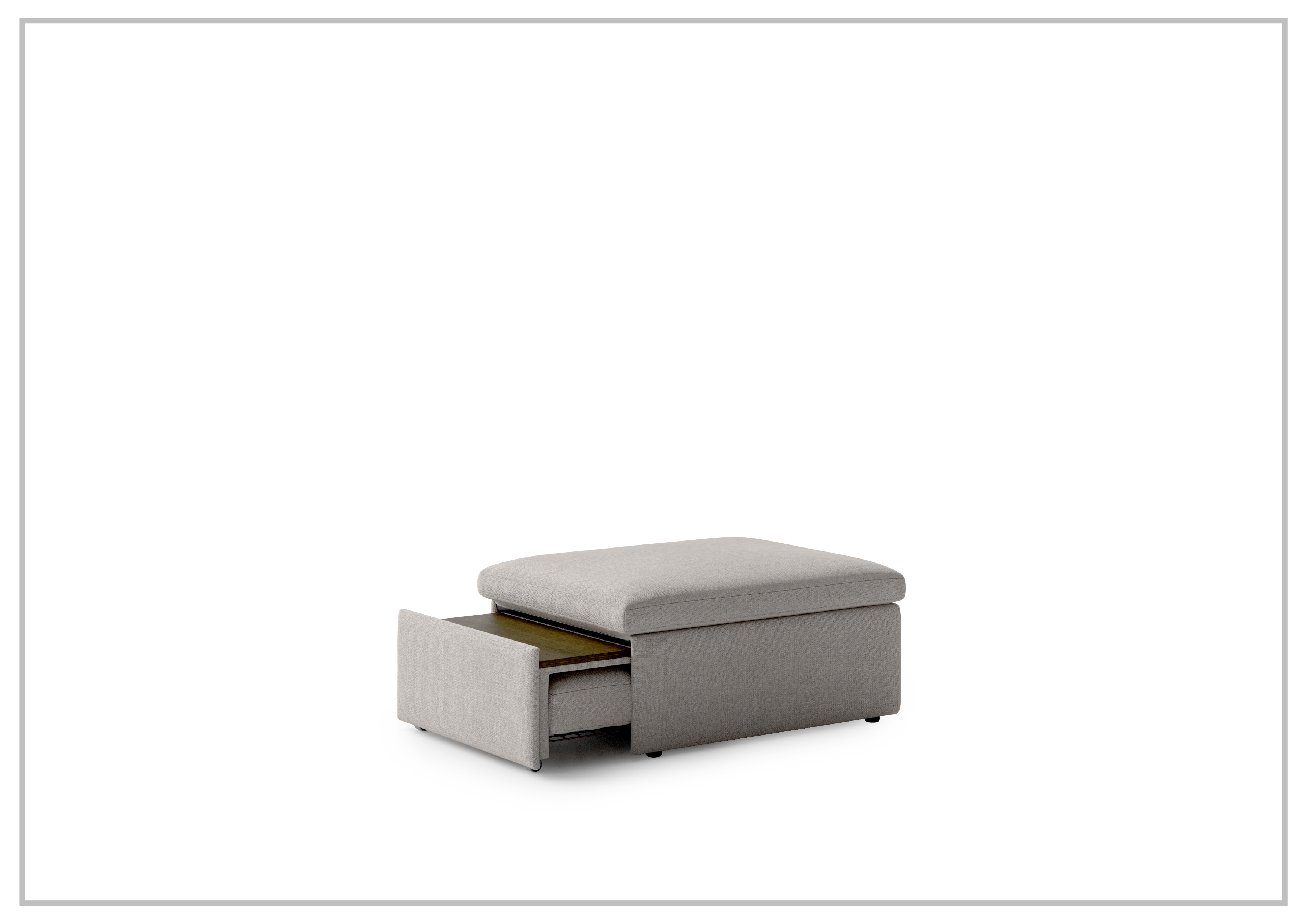 Luonto Otto Cot Size Sleeper Ottoman with Storage Drawer - Convertible Daybed for Guest Room, Nursery & Small Space Living - Perfect for Apartments, Dorms & Home Offices