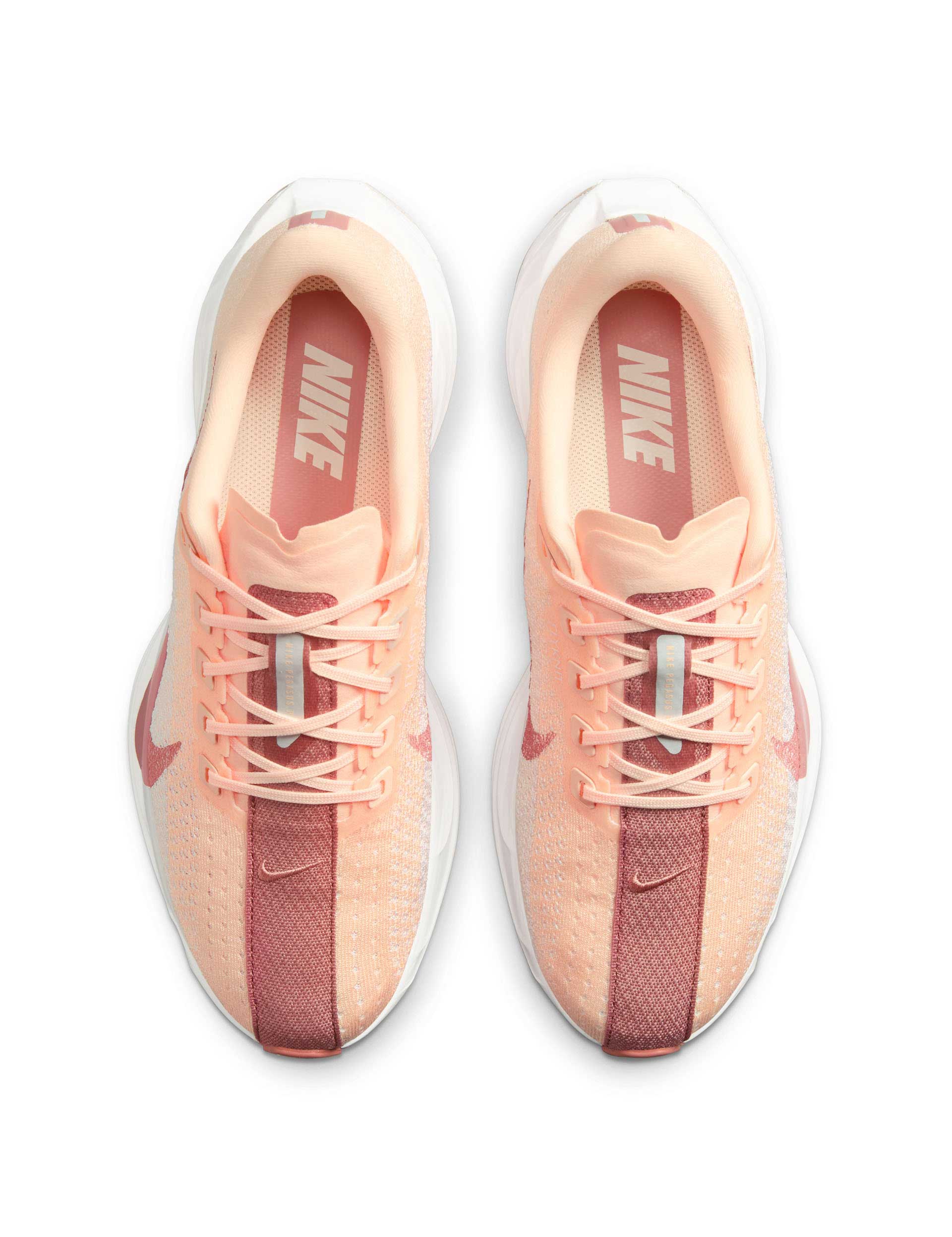 Pegasus Plus Running Shoes - Crimson Tint/Pure Platinum/Red Stardust/White | Lightweight Cushioned Sneakers for Men & Women | Perfect for Jogging, Gym Workouts & Daily Wear