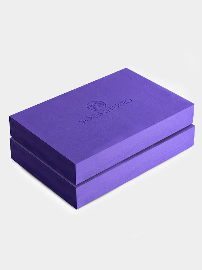 Premium EVA Yoga Blocks Twin Pack - Non-Slip, High Density Foam for Yoga, Pilates & Fitness - Ideal for Home, Studio & Travel Use