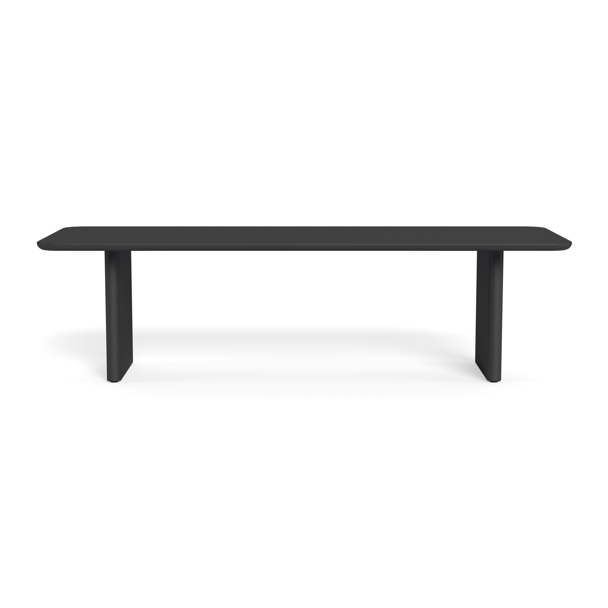 Victoria Aluminum Slatted Dining Table 108
