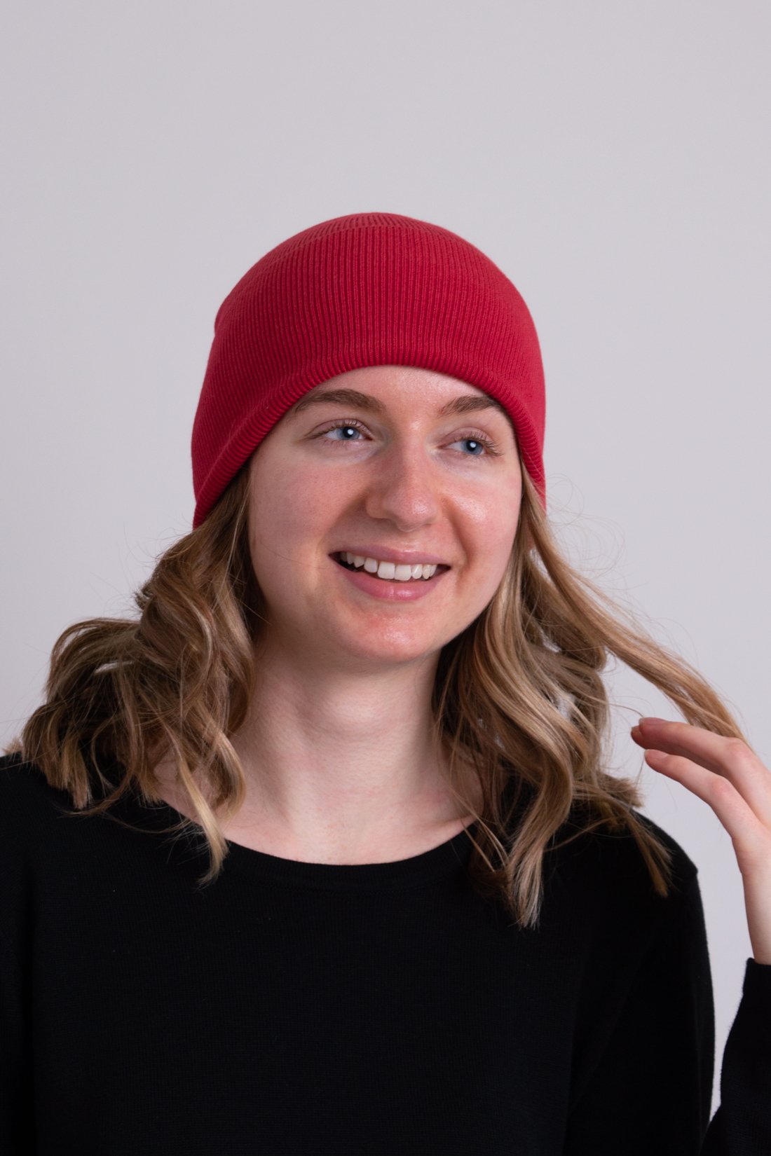Warm Knit Beanie Hat for Women & Men - Soft Lipstick & Bamboo Cotton Blend - Perfect for Winter, Outdoor Activities & Fashion Accessories