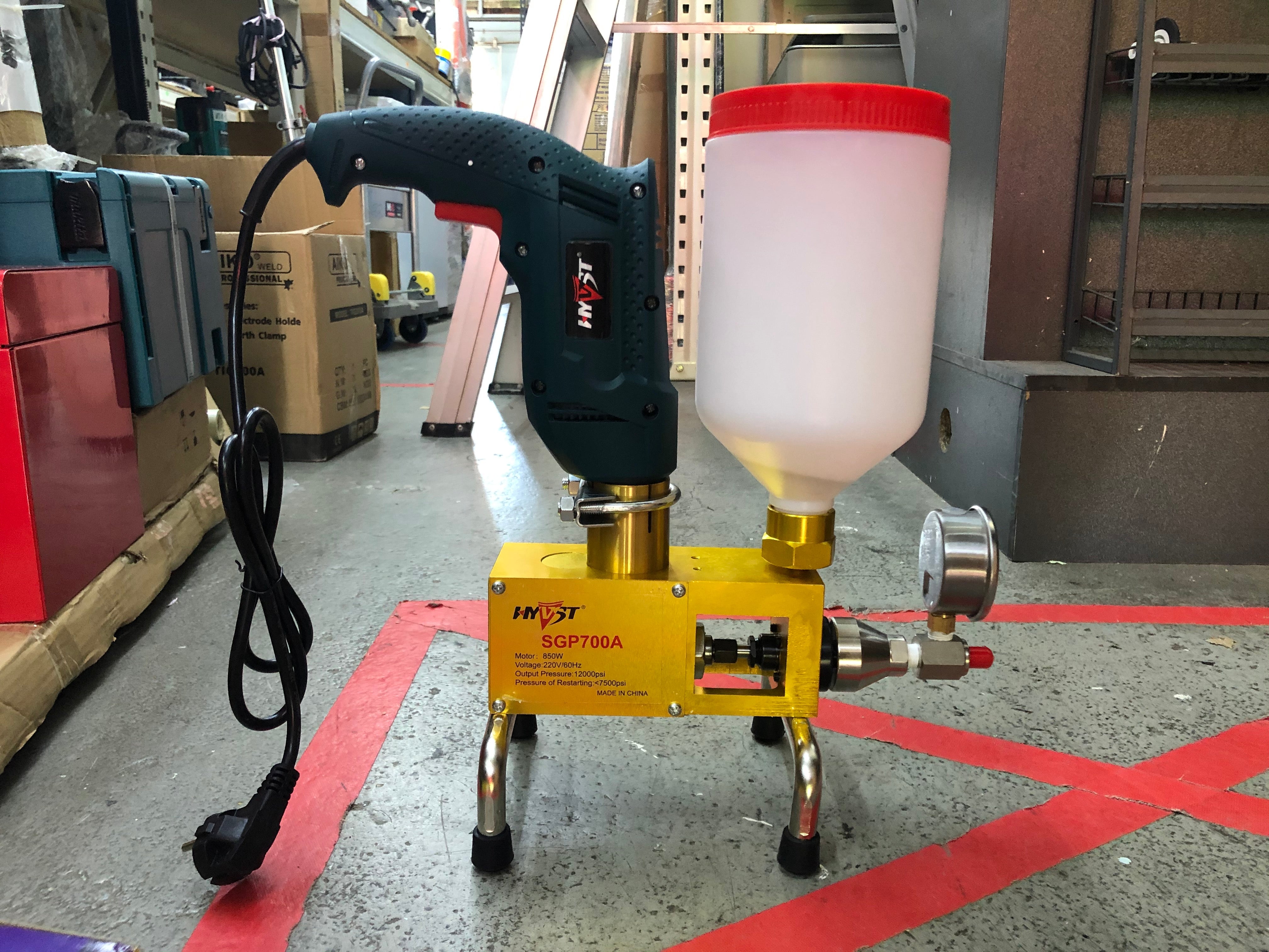 999 240V 50Hz High Pressure PU Foam Grout Pump - Model PU 999 | Professional Construction & Home Repair Tool for Concrete Injection, Wall Crack Sealing & Foundation Stabilization