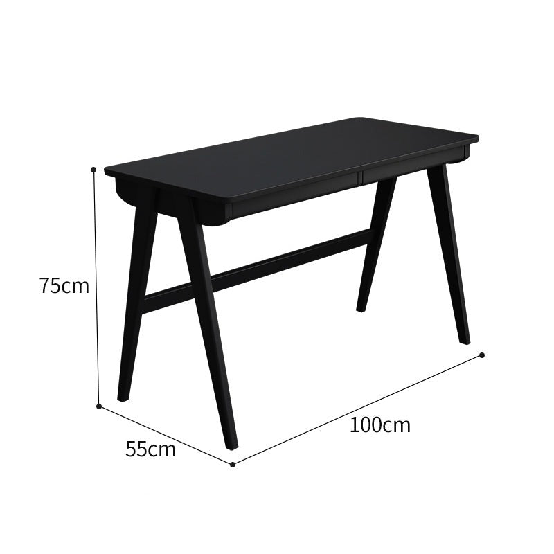 Juliana Writing Desk - Japanese Scandinavian Style Solid Wood Home Office Desk for Study, Work & Crafting