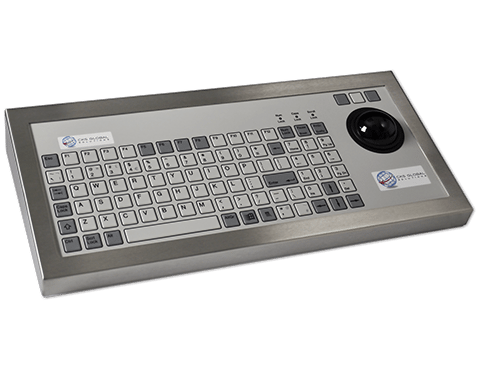 CKS 96T Series Bezel Mount with Integrated Trackball - Durable Panel Mount for Industrial Control & Kiosk Applications | Perfect for POS Systems, Gaming Consoles & Automation Panels