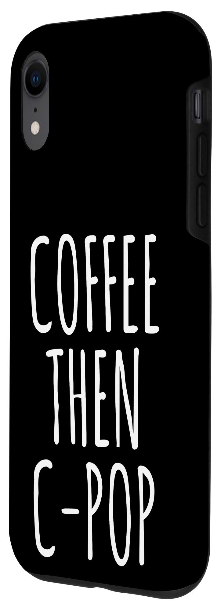 Funny iPhone XR Coffee Lovers Case - C-Pop Music Themed Gag Gift for Coffee Enthusiasts - Perfect for Daily Use, Office Gifts & Music Fans