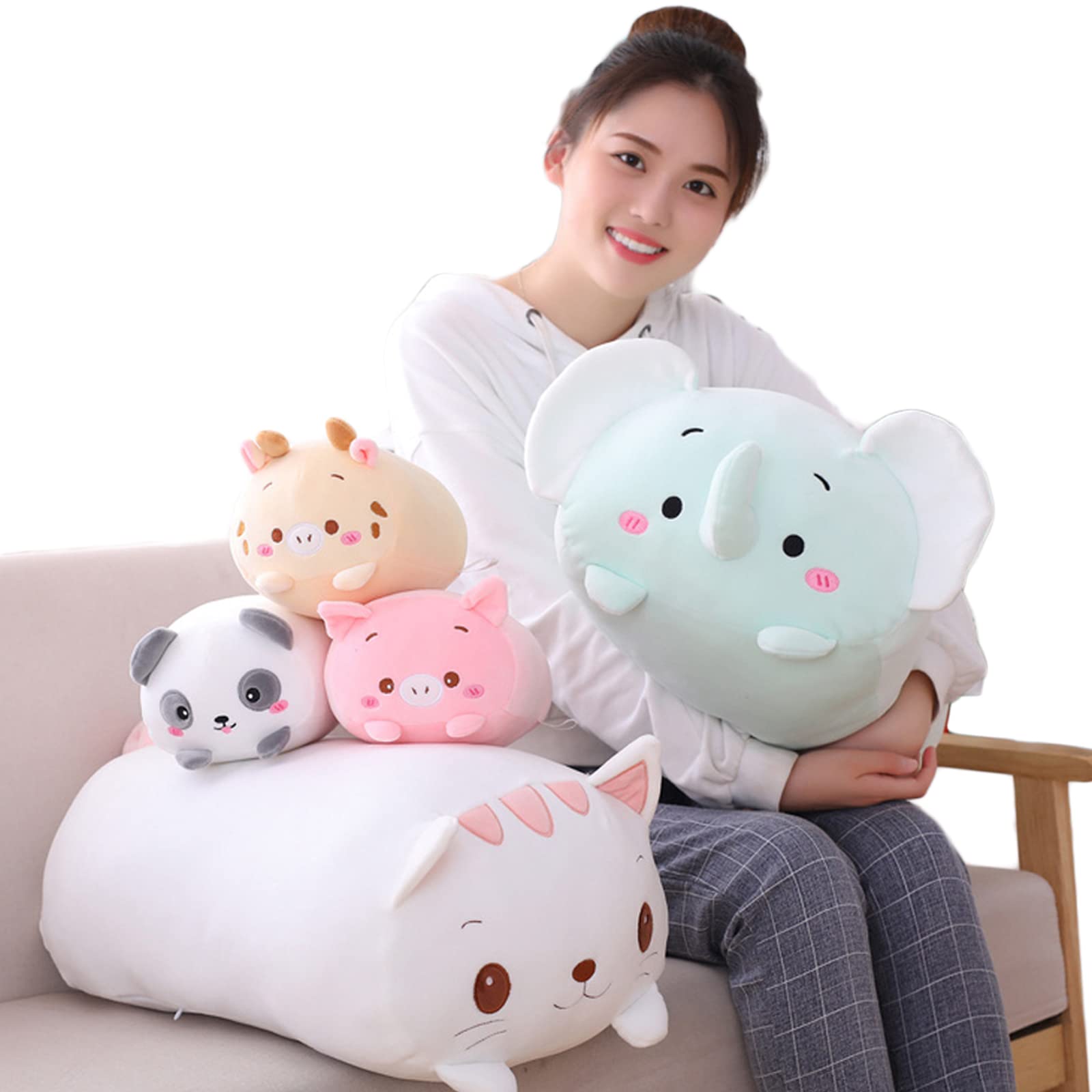 Soft Bear Plush Pillow - 33.5