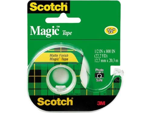 Scotch Magic Tape - 20 Pack of Clear Invisible Tape for Office, School & Home Use - Perfect for Wrapping Gifts, Sealing Envelopes & Crafting Projects