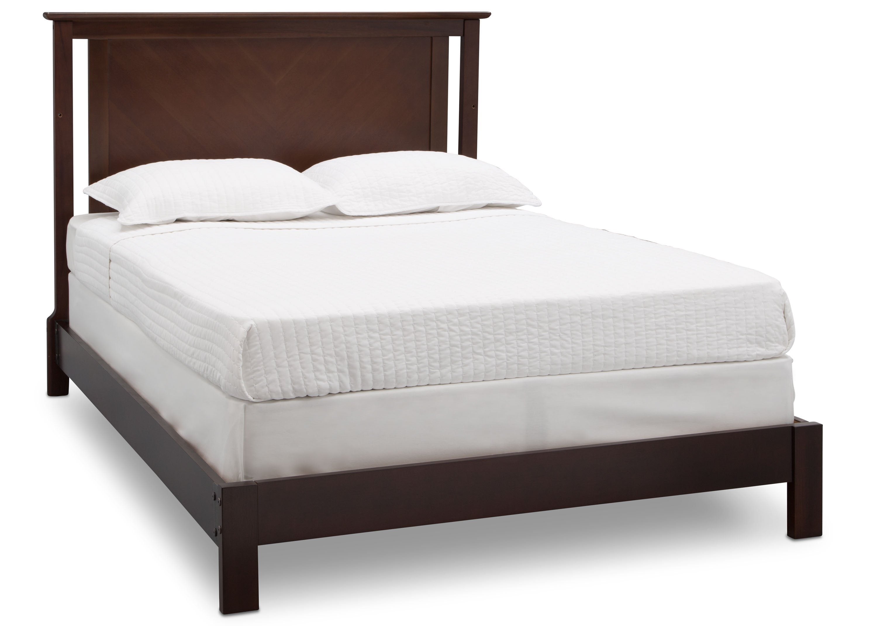 Mid Century Modern 4-in-1 Convertible Baby Crib - Toddler Bed, Daybed & Full Size Bed - Nursery Furniture for Boys & Girls - Perfect for Small Spaces & Modern Homes