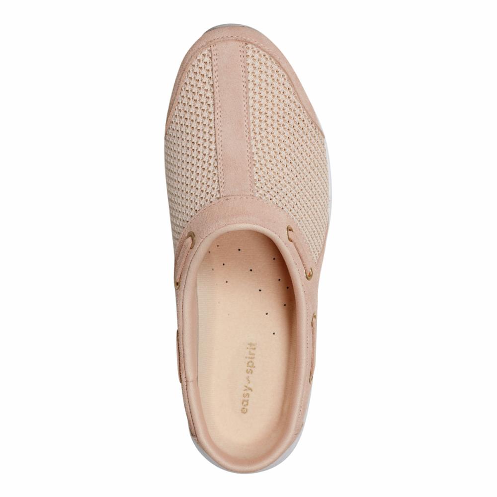 Easy Spirit Women's Travelp189 Pink Walking Shoes - Comfortable Slip-On Sneakers for Travel, Work & Everyday Wear | Lightweight & Supportive Footwear for Women