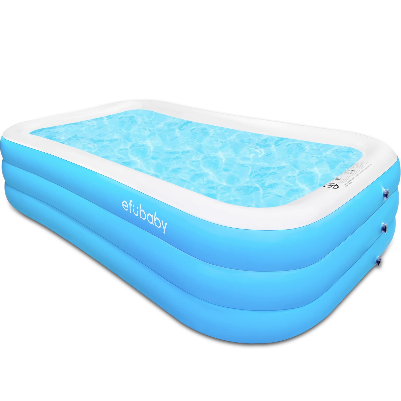 Inflatable Swimming Pool for Adults & Kids - efubaby 120\