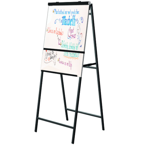 Foldable Aluminum A-Frame Dry Erase Board with Stand - Portable Whiteboard Easel for Office, Classroom & Home Use - Perfect for Presentations, Teaching & Creative Work