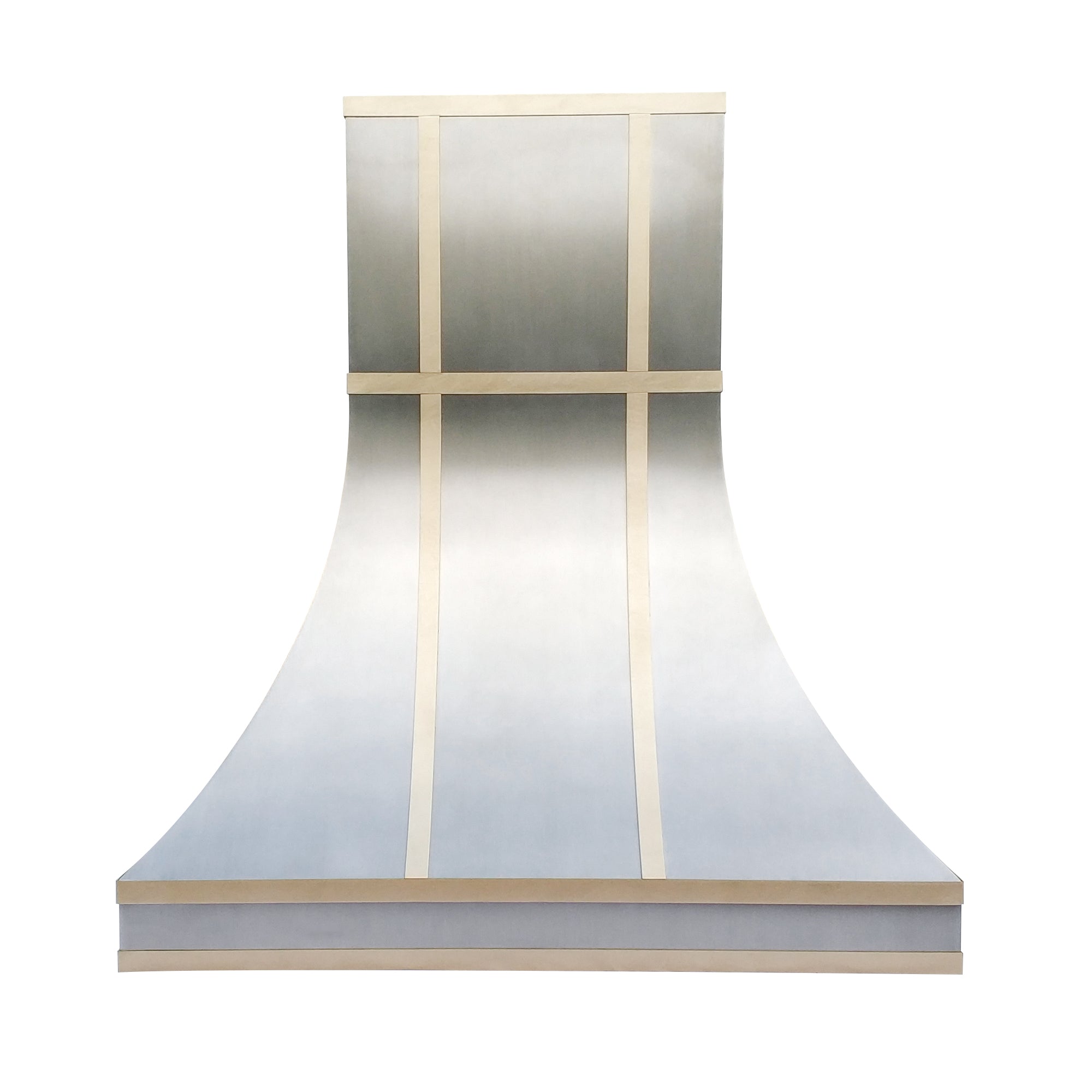 Premium RHM Curved Stainless Steel Custom Range Hood H35 2VT1HT - Professional Kitchen Ventilation for Marisol Series | Modern Design for Home & Restaurant Use