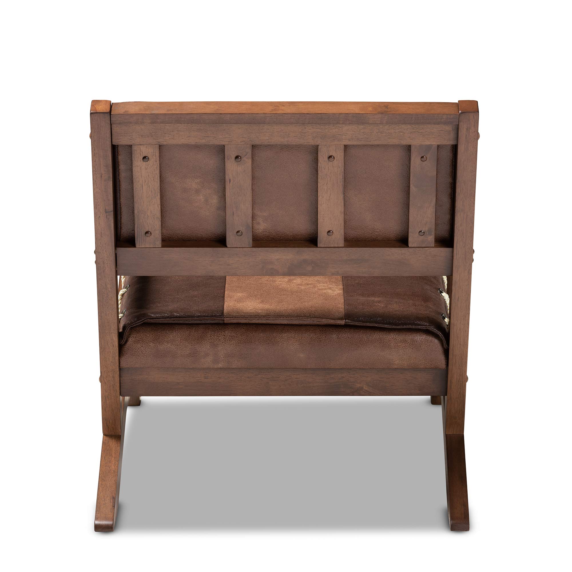 Baxton Studio Chairs - Modern Brown/Walnut Wooden Office Chair for Home & Workspace - Ergonomic Design for Comfortable Working & Studying