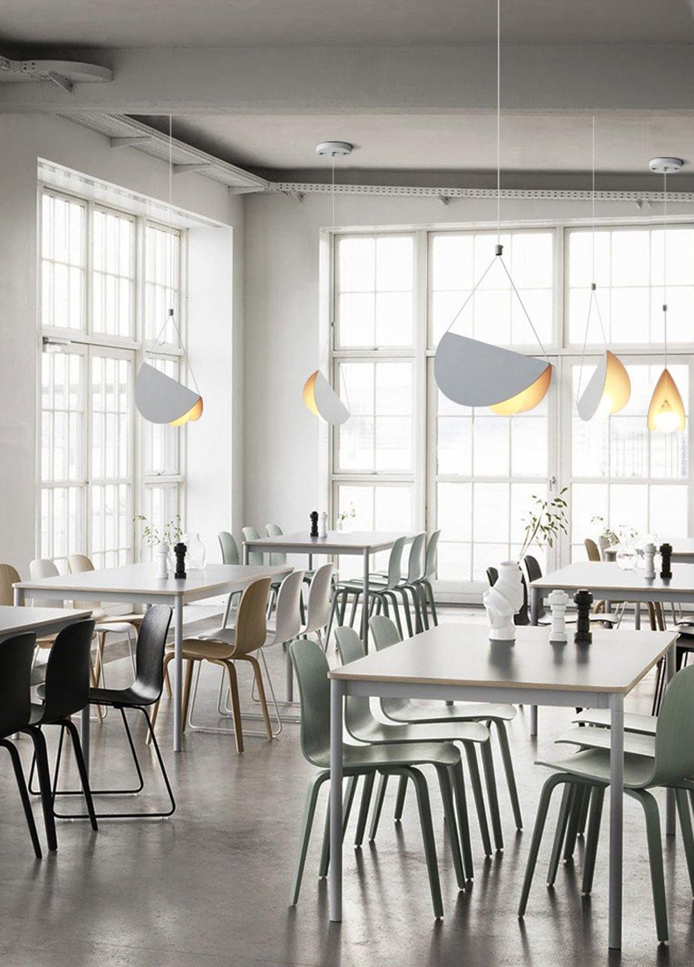 Modern Glider Pendant Light - Sleek Hanging Fixture for Kitchen Island, Dining Room & Bedroom - Adjustable Height LED Chandelier with Industrial Design
