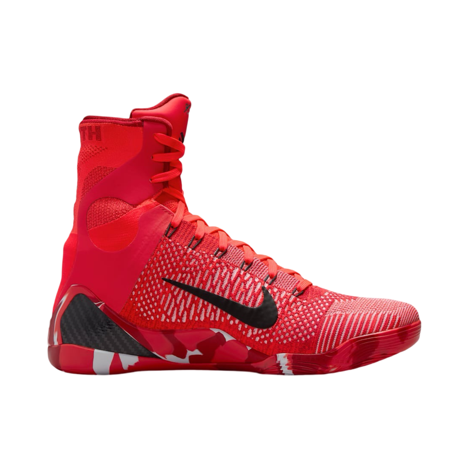 Nike Kobe 9 XMAS 2024 Elite Protro High Basketball Shoes - Bright Crimson Black White for Men - Perfect for Christmas Gifts & Court Performance