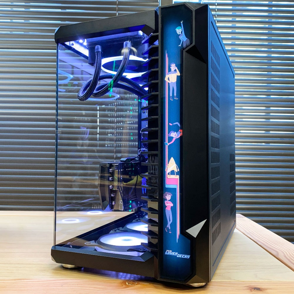 Geek Machine™ Star Trek Edition PC Gaming Case (BLACK) - Perfect for Sci-Fi Fans & Custom Gaming Rigs - Ideal for Star Trek Themed Setups & Collector Displays