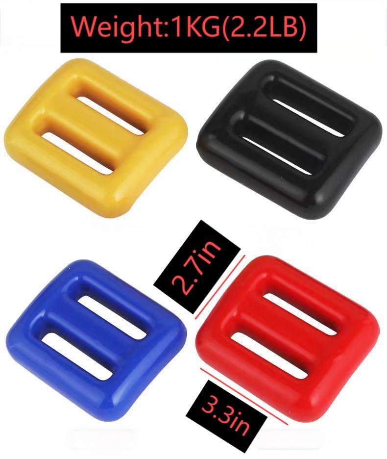 4Pcs 2.2 lb Scuba Diving Weights with Adjustable Belt - Lead Dive Weights for Free Diving, Spearfishing & Snorkeling - Fits Waist Up to 64 Inches - Perfect for Ocean, Pool & Training Sessions