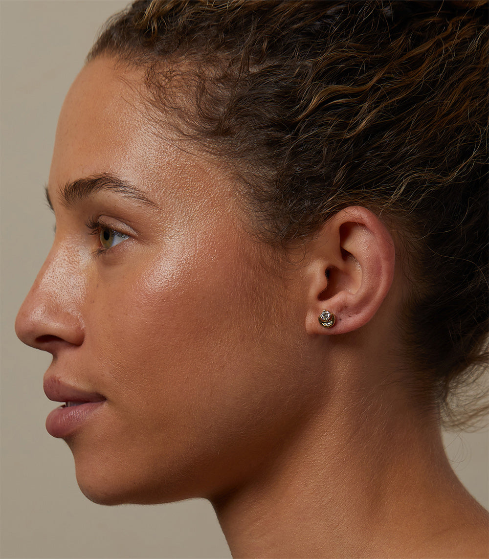 Boho Crescent Stud Earrings for Women - Handmade Dainty Moon Earrings for Everyday Wear | Perfect for Casual Outfits, Date Nights & Festival Style