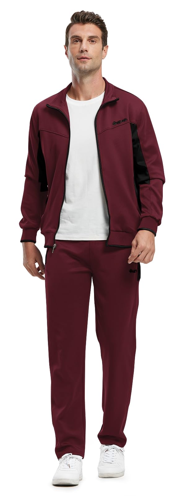Rdruko Men's 2-Piece Tracksuit Set - Athletic Jogging Gym Activewear Sweatpants & Hoodie for Running, Workout & Casual Wear
