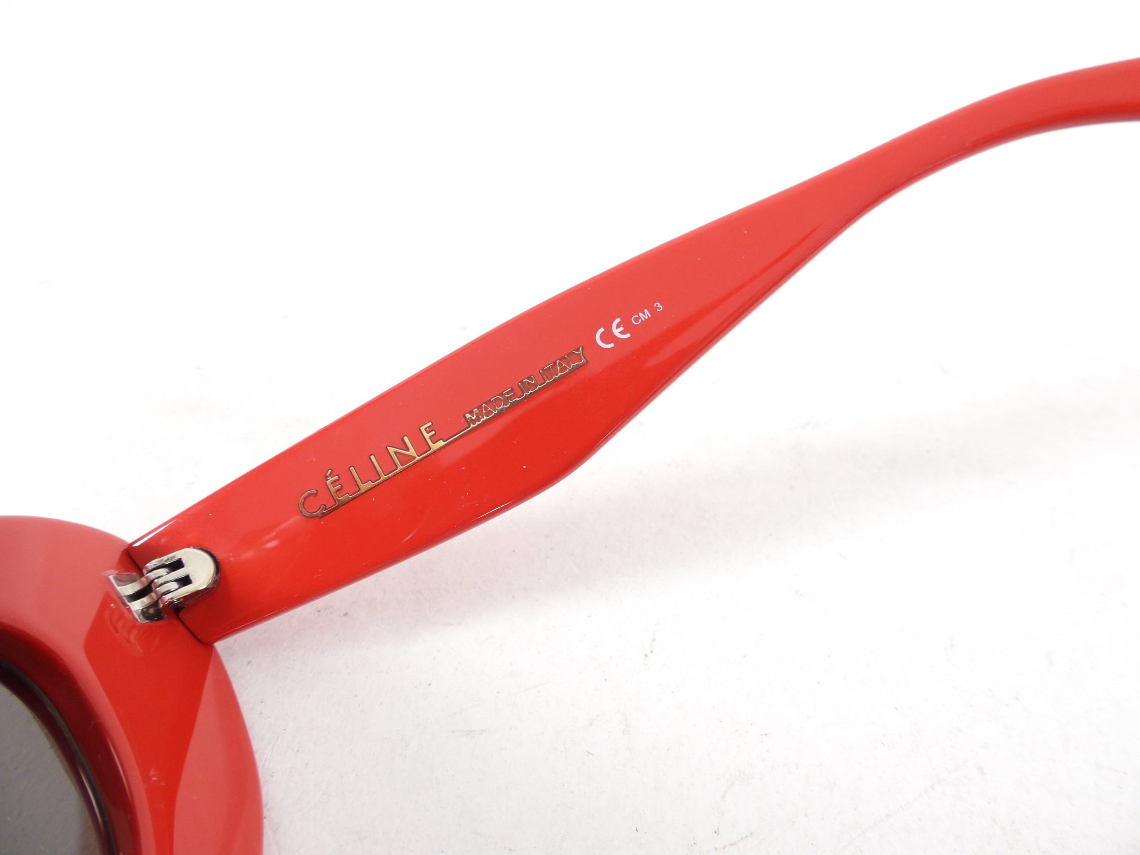Celine CL41055 Red Acrylic Cat Eye Sunglasses for Women - UV Protection Fashion Shades for Summer, Beach & Outdoor Activities