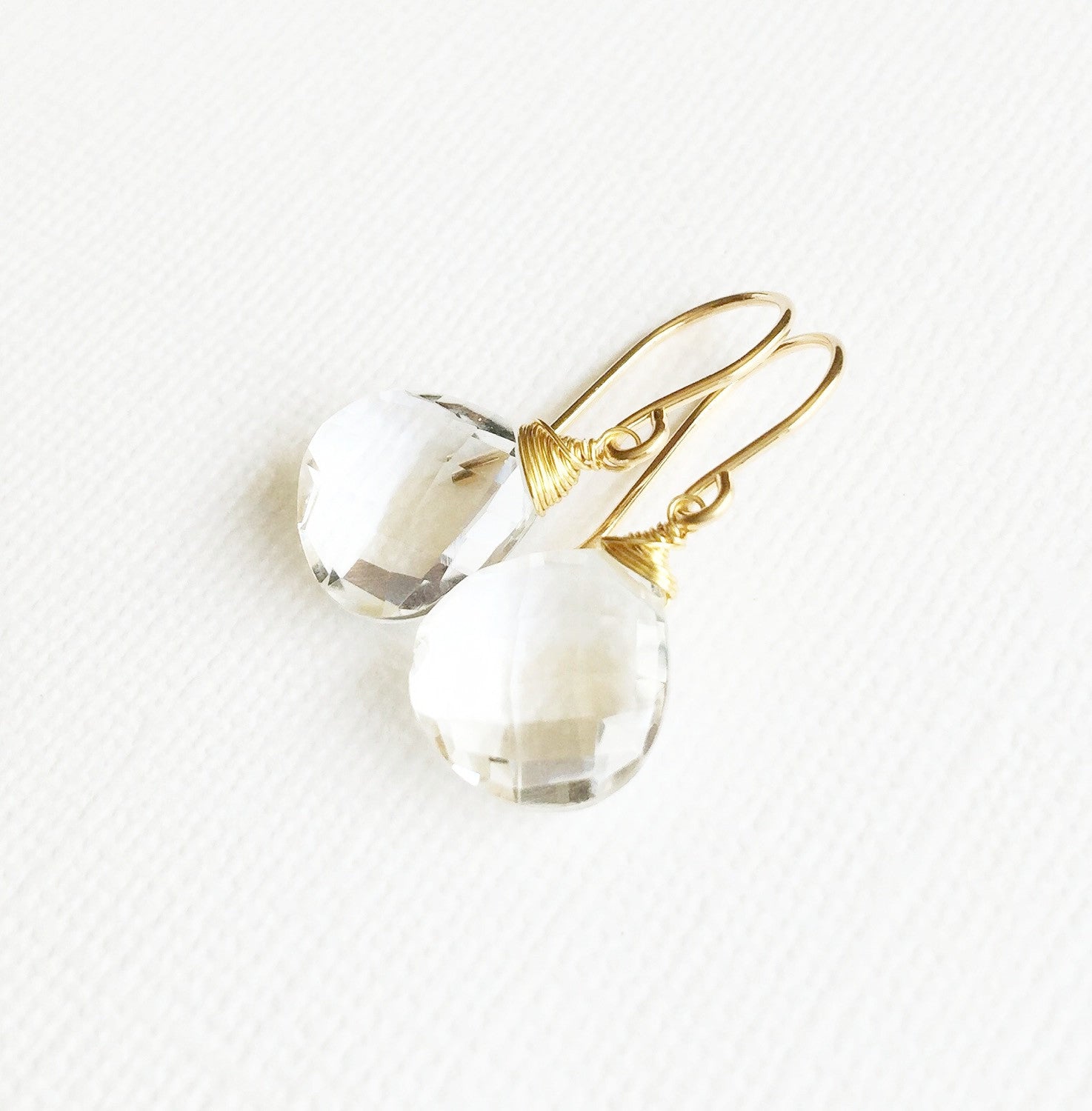 Kala Crystal Quartz Earrings (E246) - Elegant Dangle Earrings for Women, Perfect for Parties, Weddings & Special Occasions