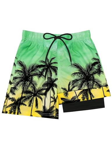 Green Yellow Gradient Coconut Palm