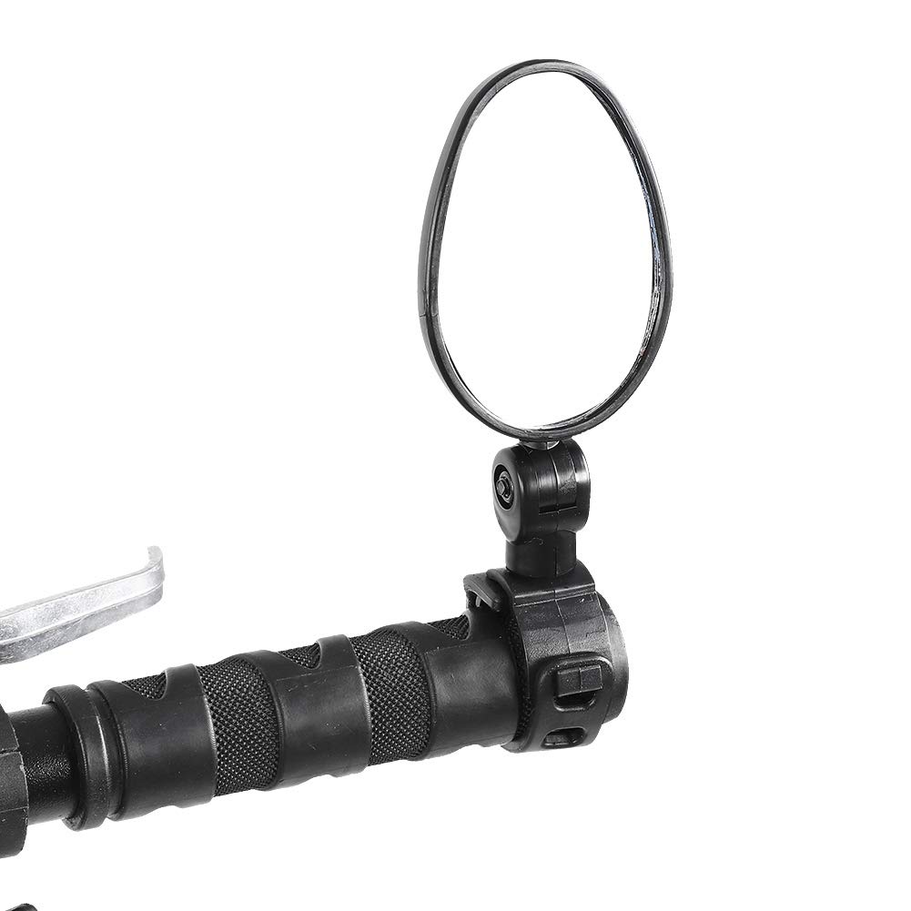 Universal Bike Mirror - Durable End Bar Mirror for Mountain Bikes & Road Bikes - Adjustable Cycling Safety Accessories for Commuting & Trail Riding
