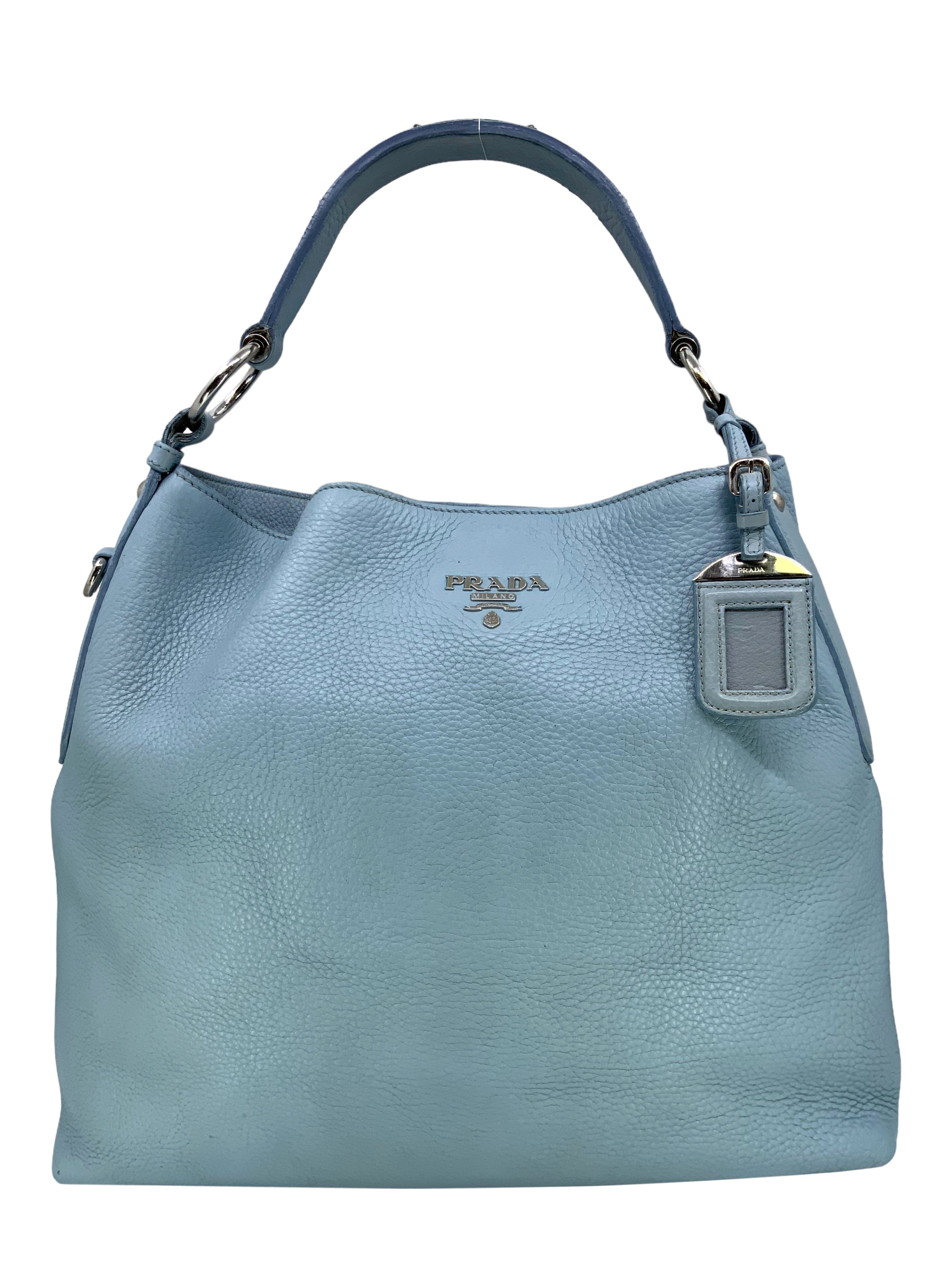 Prada Vitello Daino Leather Large Satchel Bag for Women | Luxury Designer Handbag | Work, Travel & Everyday Use