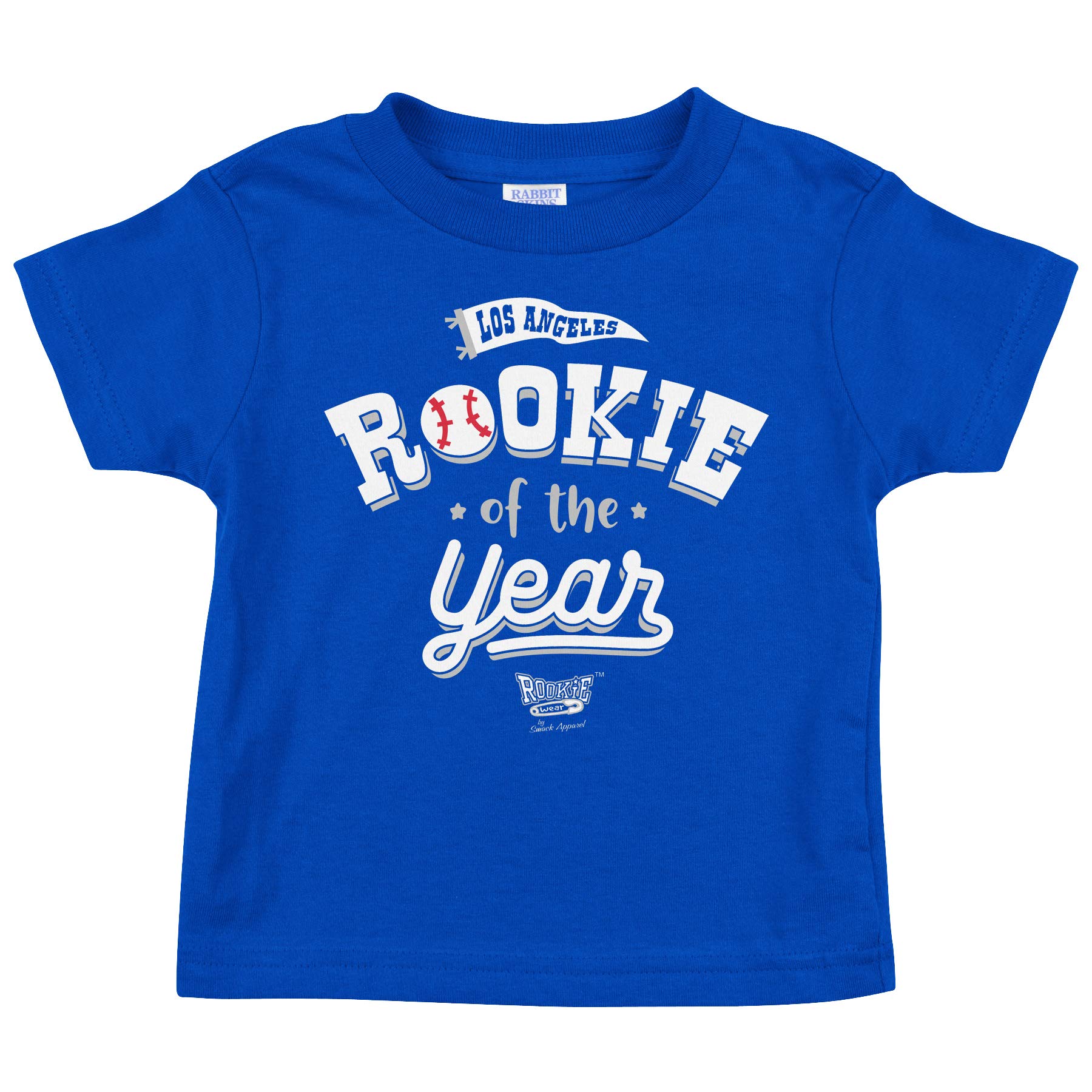 Los Angeles Dodgers Baseball Fan Royal Toddler T-Shirt - Rookie of The Year 3T Toddler Tee for Boys & Girls - Perfect for Game Day, Birthday Gifts & Playdates