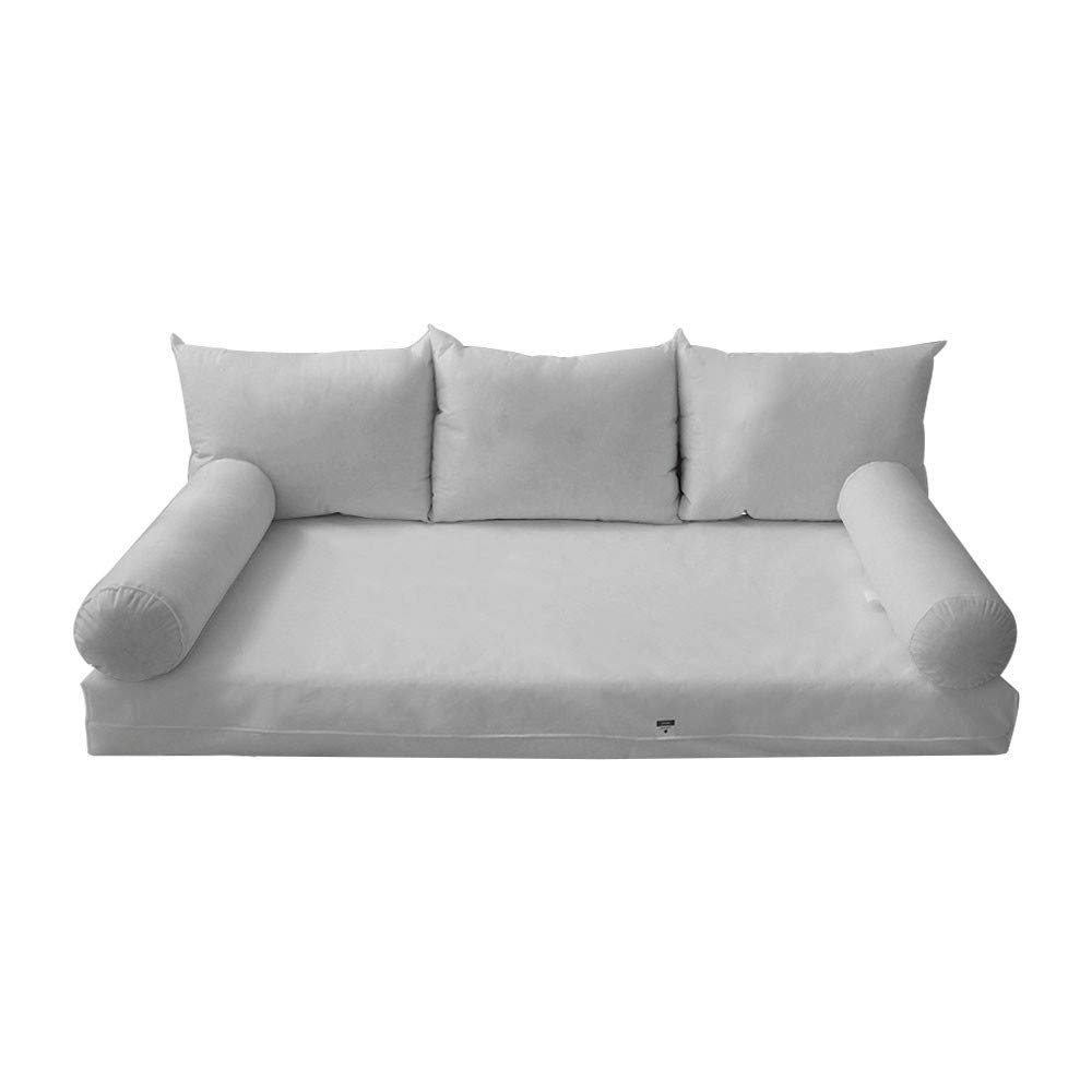 Prolinemax Style3 6-Piece Twin-XL Size Mattress Bolster Back Rest Pillows Set - Polyester Fiberfill Insert Only | Perfect for Bed Reading, Lounge Relaxation & Back Support