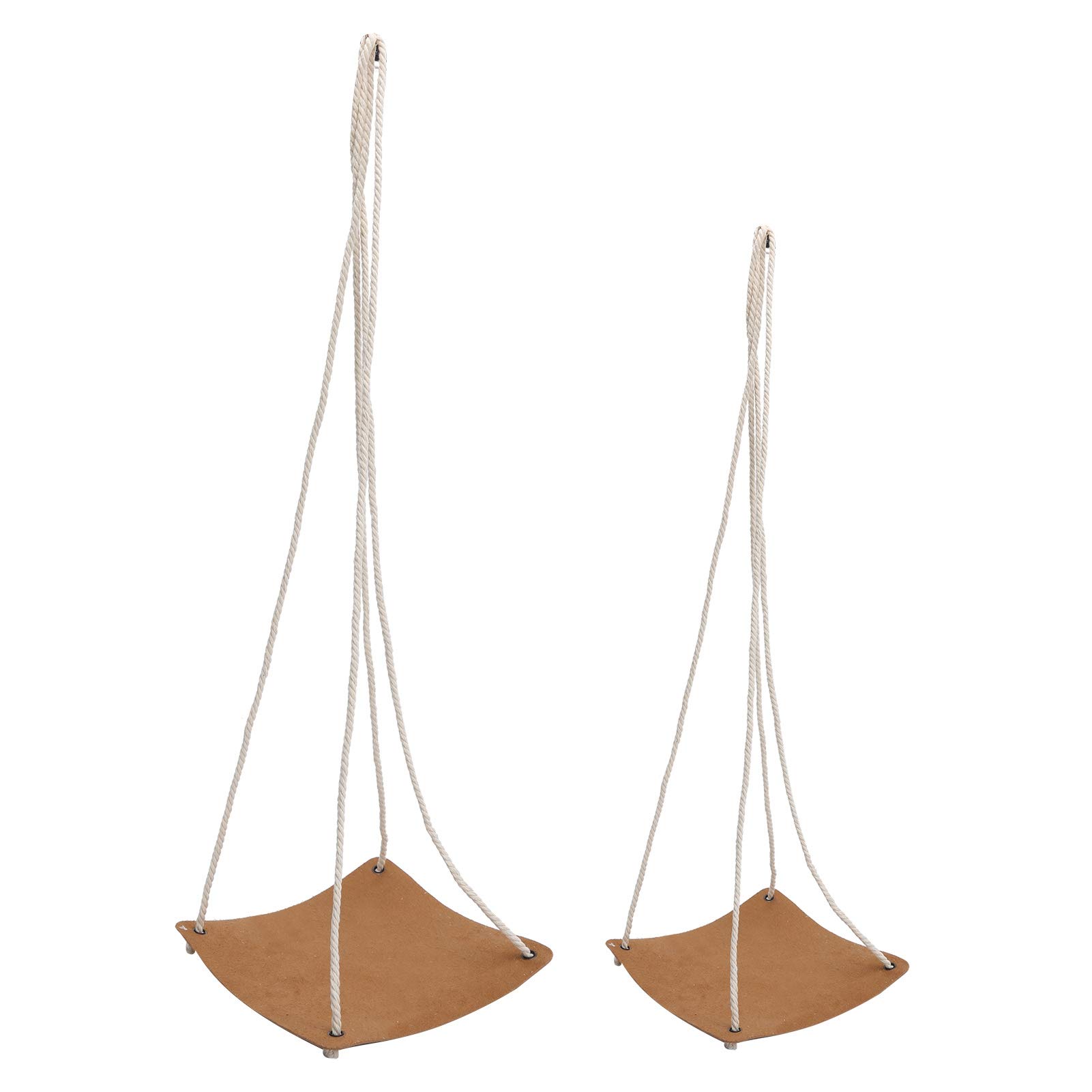 Flowerpot Hanger - Space Saving PU Leather Plant Hanging Holder with Cotton Rope for Balcony, Garden & Indoor Decor | Perfect for Small Spaces, Vertical Gardens & Home Decoration