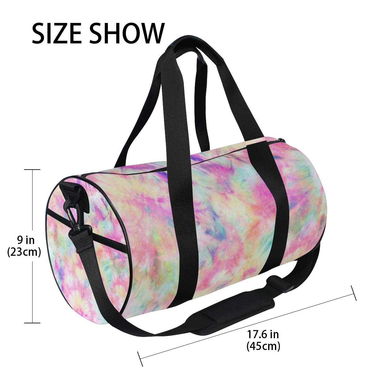 Stylish Tie Dye Gym Bag for Men & Women - Large Sports Duffel with Shoulder Strap - Perfect for Workout, Travel & Yoga