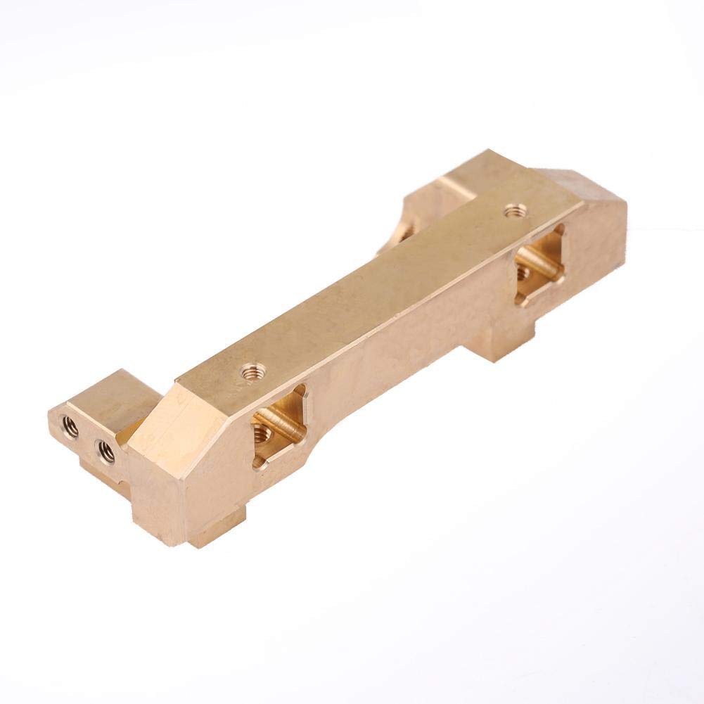 Durable Brass Front Bumper for Traxxas 1/10 RC Crawler Car - Heavy Duty Bumper Bracket with Mount for Off-Road RC Model Vehicles - Perfect for Rock Crawling & Trail Adventures