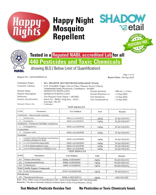 Happy Nights Mama's Choice Combo Pack - Natural Herbal Mosquito Repellent with Lemon Eucalyptus & Camphor Oil - Chemical-Free Vaporizer for 100% Mosquito Protection - Perfect for Bedrooms, Nurseries, and Outdoor Camping