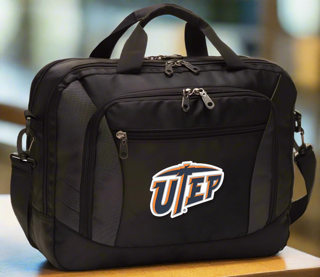 UTEP Miners Messenger Bag - Durable Laptop Briefcase for Students & Professionals, Perfect for Campus, Work, and Travel