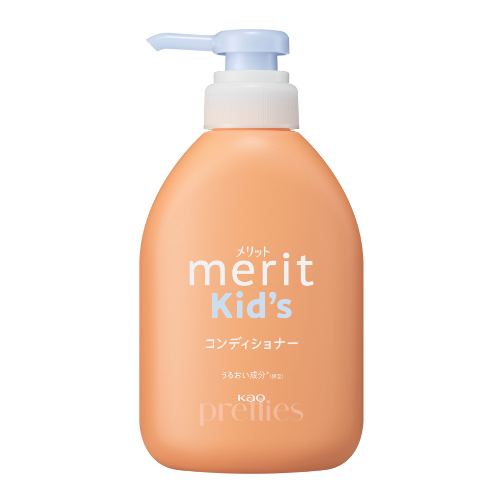 KAO Merit Kids Foaming Conditioner 360ml - Gentle Hair Care for Children - No Tears Formula - Safe for Daily Use - Perfect for Bath Time & Sensitive Scalps