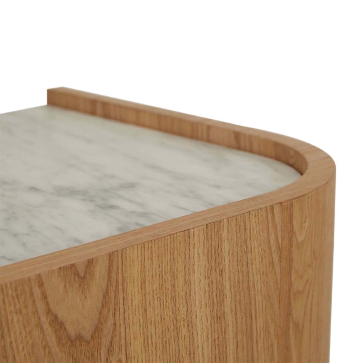Globe West Elsie Bedside Table - Modern Nightstand with Storage Drawer for Bedroom, Living Room & Office - Stylish Wooden End Table with Shelf