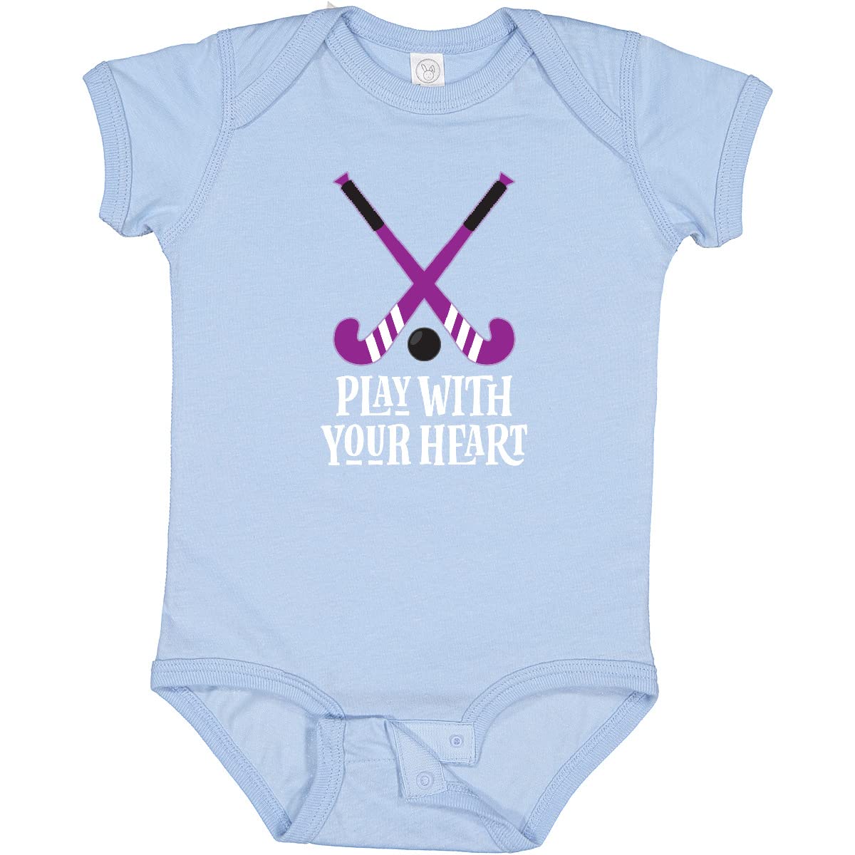 Inktastic Field Hockey Player Coach Team Baby Bodysuit - Cute Soft Cotton Infant Onesie for Sports Fans & Team Spirit (Ideal for Game Days, Gifts & Family Photos)