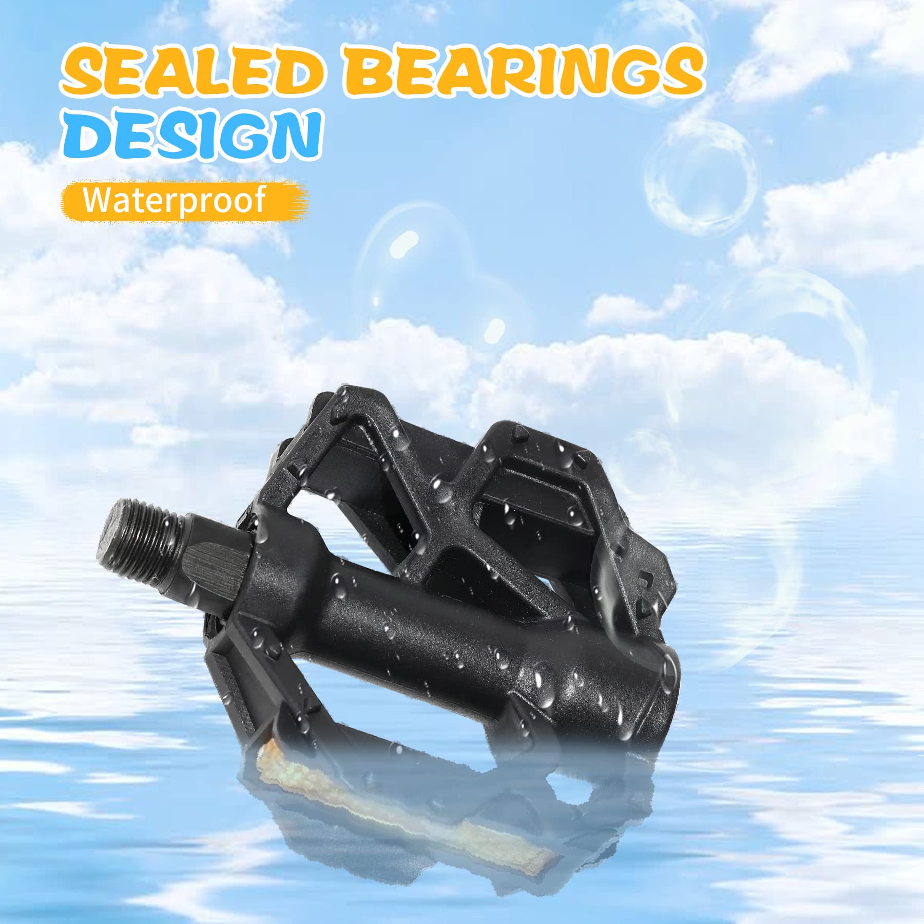 Best Kids Bike Pedals - Non-Slip & Durable Bicycle Pedals for Boys & Girls - Perfect for BMX, Mountain & Training Bikes - Ideal for Outdoor Cycling & Commuting