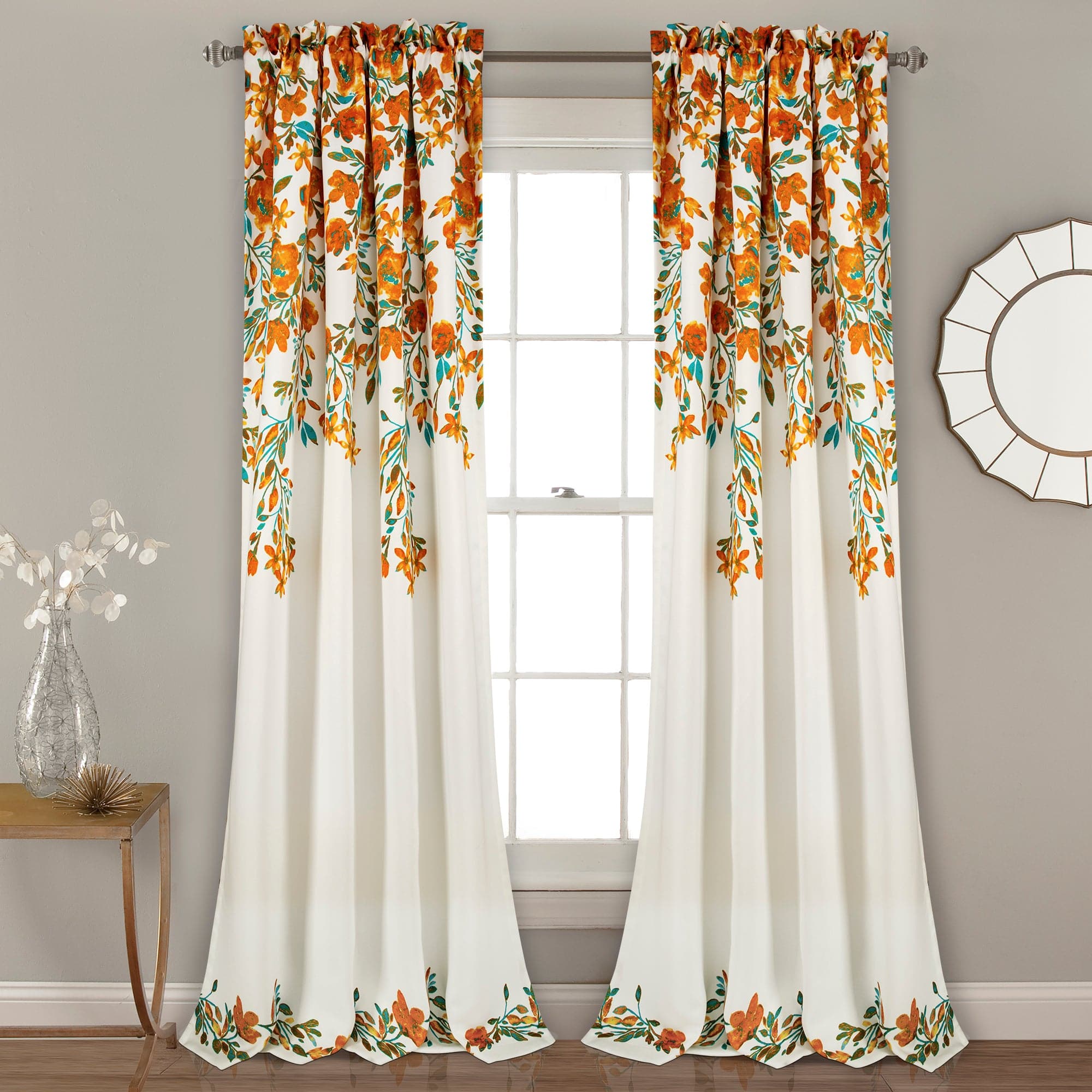 Tanisha Light Filtering Window Curtain Panel Set - Soft Sheer Drapes for Living Room & Bedroom - Blackout Privacy & UV Protection - 84 Inch Length (2 Panels)