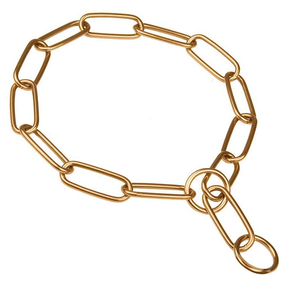 Herm Sprenger Curogan Long Link Fur Saver Training Collar - Hypoallergenic Nickel-Free No-Pull Slip Chain for Dogs - 3mm 24in (62cm) - Made in Germany - Perfect for Obedience Training & Gentle Control - Ideal for Daily Walks & Behavior Correction