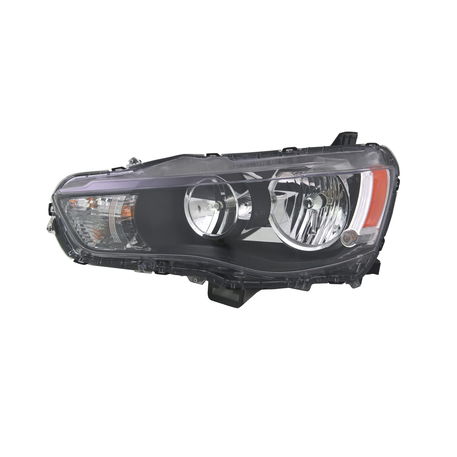 TYC Left Headlight Assembly Replacement for 2010-2013 Mitsubishi Outlander - Perfect for Night Driving & Foggy Conditions