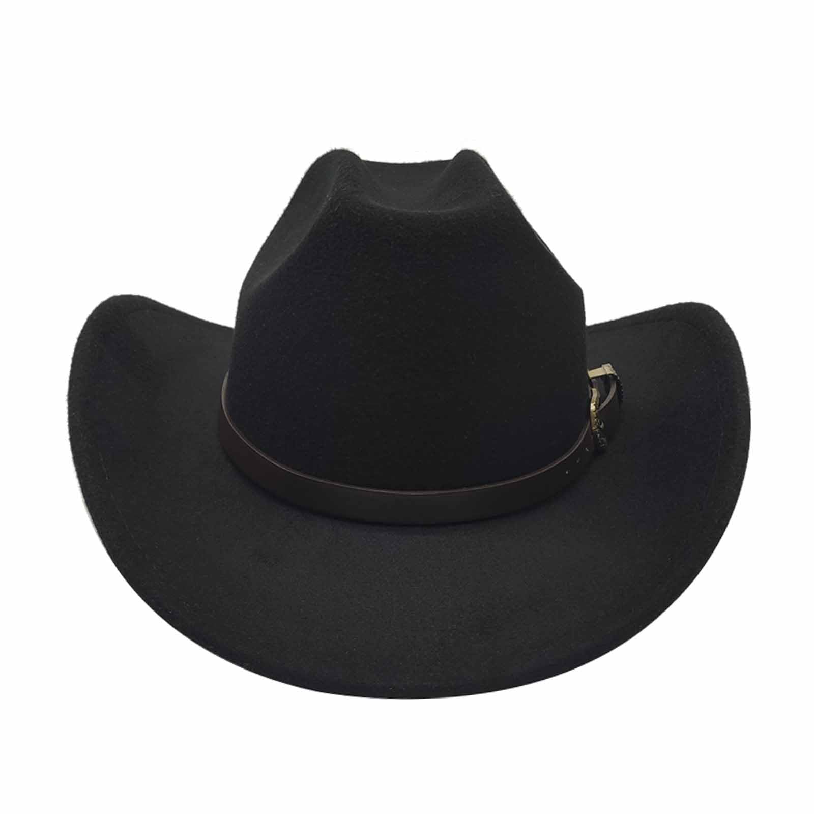 Stylish Willheoy Cowboy Hat for Women & Men - Wide Brim Western Cowgirl Fedora Hat - Perfect for Rodeo, Halloween Costume & Outdoor Adventures