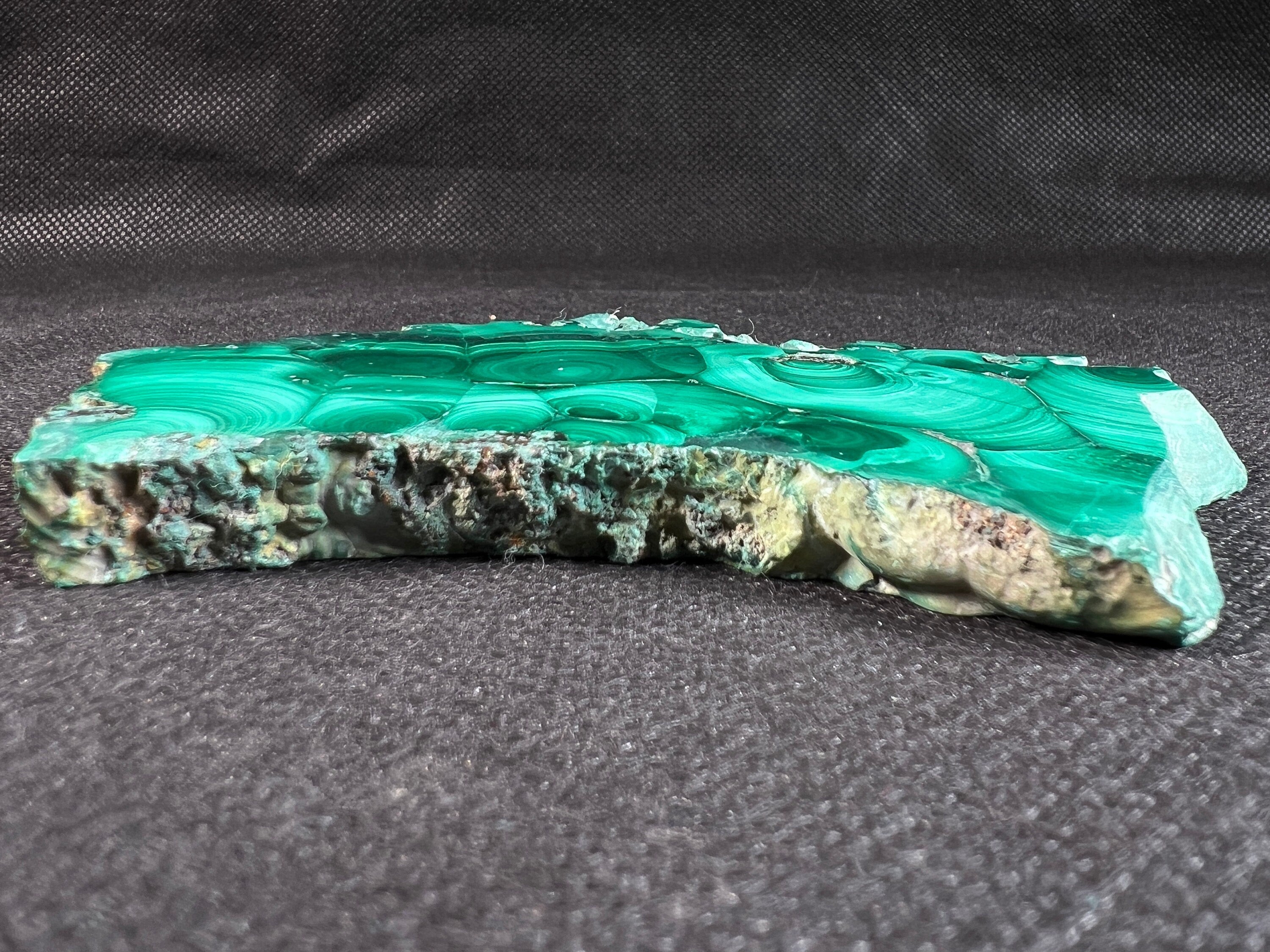 Natural Malachite Crystal Slab - Premium Green Malachite Stone for Jewelry Making, Unique Handcrafted Gift & Home Decor (50397) | Perfect for DIY Crafts, Healing Crystals Collection & Spiritual Decorations