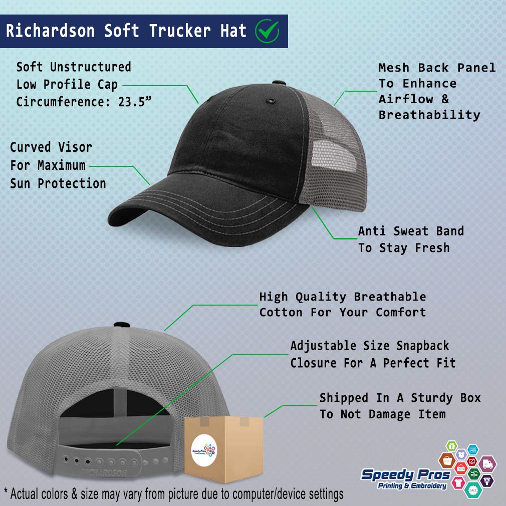 Speedy Pro Men's Trucker Hat - Adjustable Snapback Cap for Outdoor, Sports & Casual Wear