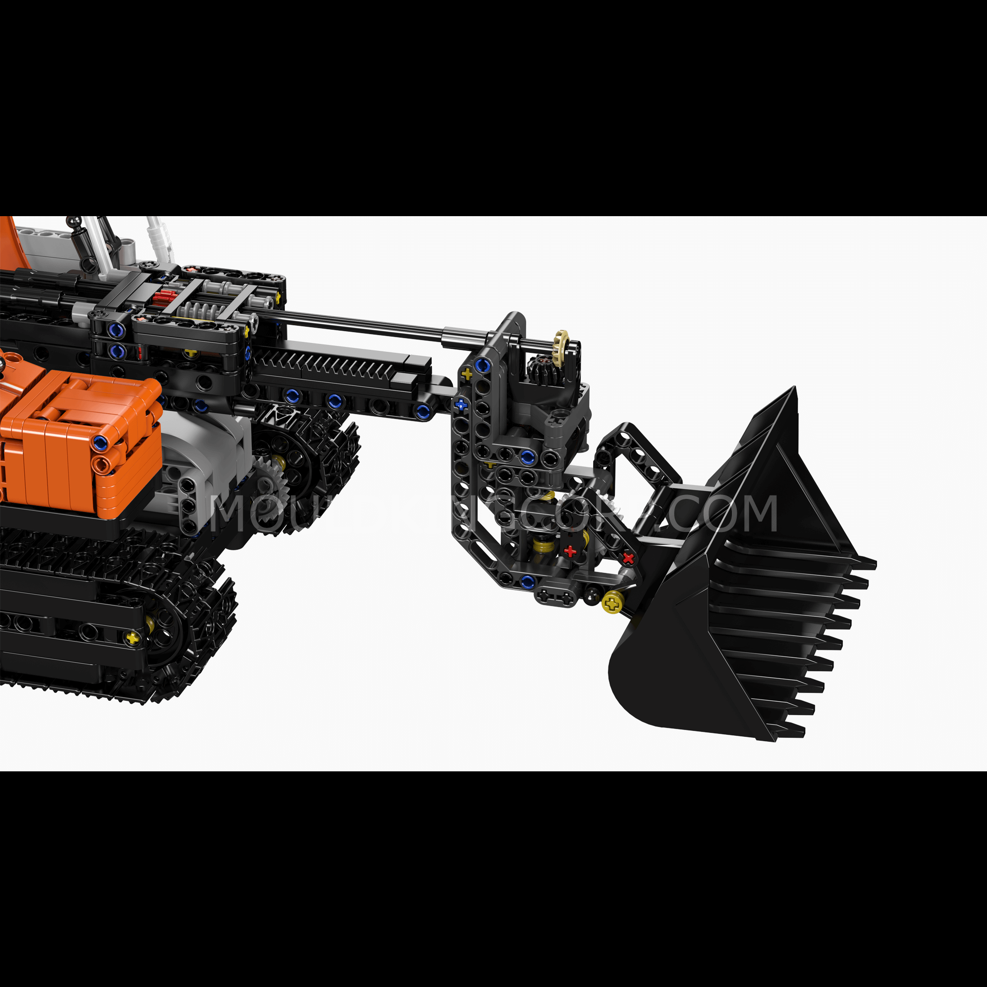 Mould King 17054 Remote Control Crawler Loader Toy - 1,423 Piece Building Blocks Set for Kids & Adults | Construction Vehicle Model for Indoor Play, STEM Learning & Collector's Display