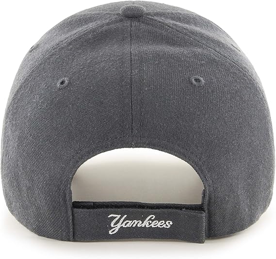 47 Brand New York Yankees MVP Adjustable Snapback Hat - Charcoal Grey for Men & Women | Perfect for Baseball Games, Streetwear & Casual Outfits