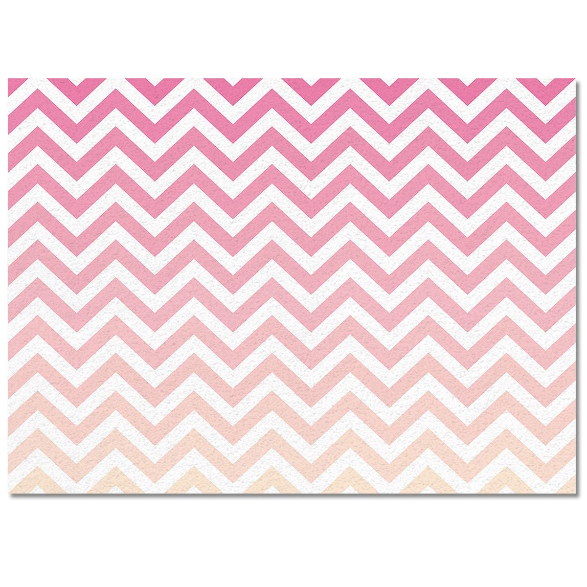 Soft Modern Chevron Pattern Area Rug 2.6' x 5' - Pink & Orange Nursery Rug for Kids Room, Bedroom, Living Room | Non-Slip Floor Carpet for Home Decor, Playroom & Dorm