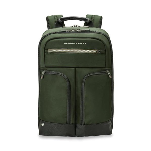 Briggs & Riley HTA Medium Slim Expandable Backpack for Business Travel & Commuting - Durable Carry-On Laptop Backpack with USB Charging Port