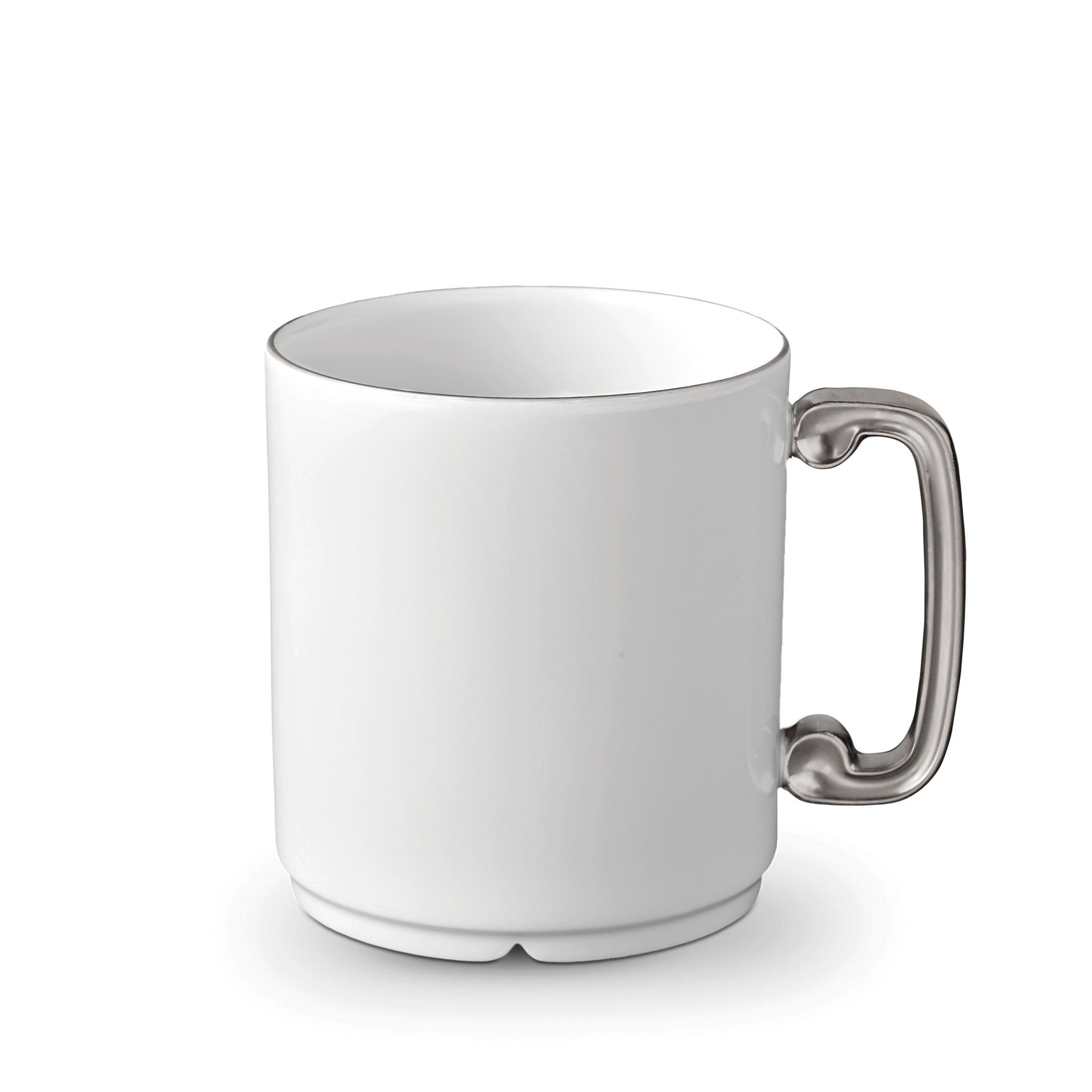 Premium Platinum Han Dynasty Style Ceramic Mug - Elegant Chinese Tea Cup for Home, Office & Gifting - Perfect for Tea Lovers & Asian Culture Enthusiasts